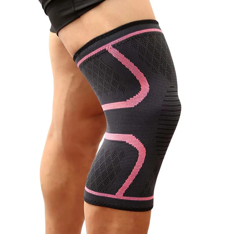 AOLIKES 1 Stück Fitness Laufen Radfahren Knieunterstützungsbandage Elastisches Nylon Sport Kompressions-Kniepolster-Ärmel für Basketball