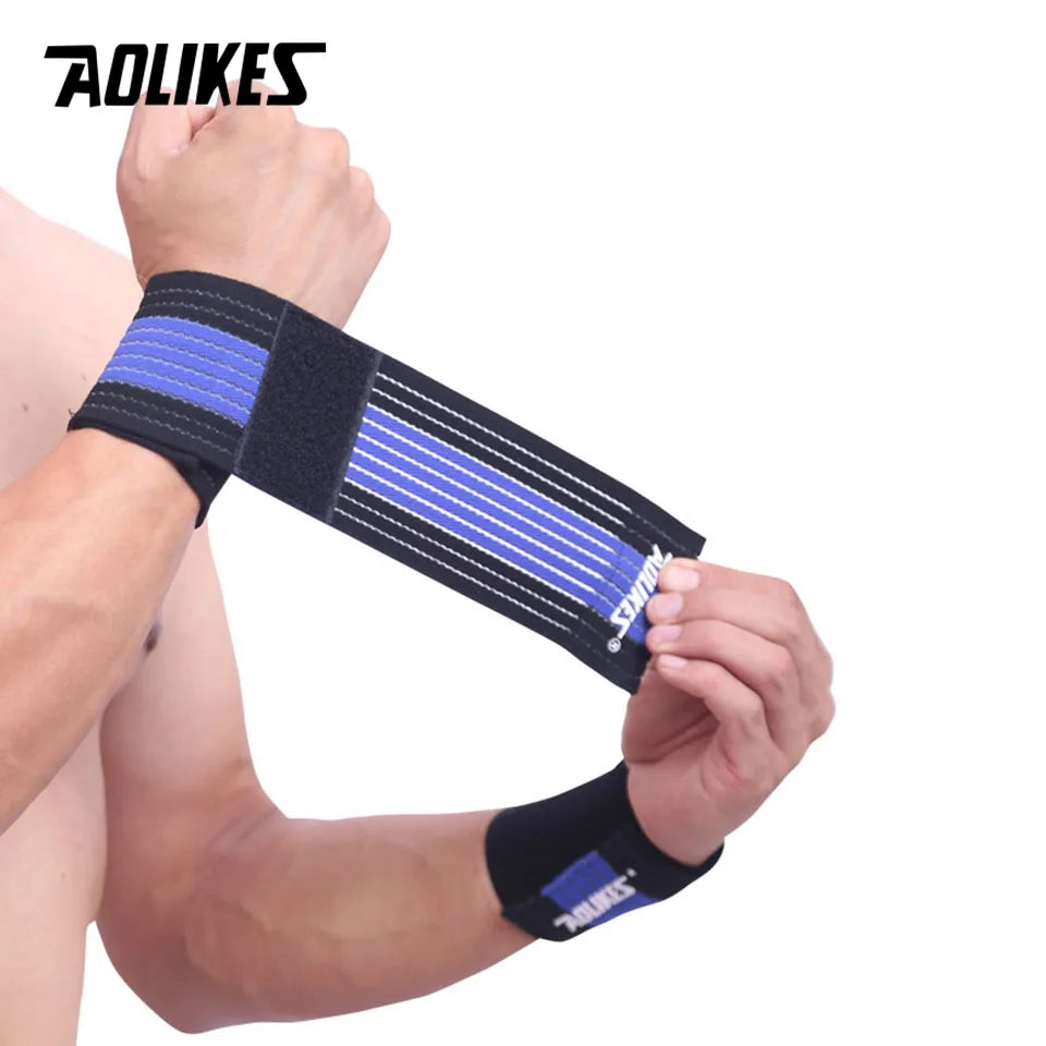 AOLIKES 1 Stück Baumwoll-Elastisches Bandage Hand Sport Handgelenkband Gym Unterstützung Handgelenkstütze Wickel Karpaltunnelsyndrom